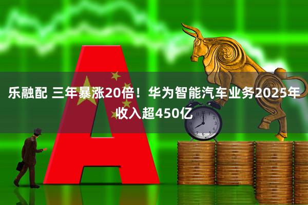 乐融配 三年暴涨20倍！华为智能汽车业务2025年收入超450亿
